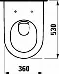 Laufen LAUFEN PRO New hlbok splachovanie RIMLESS